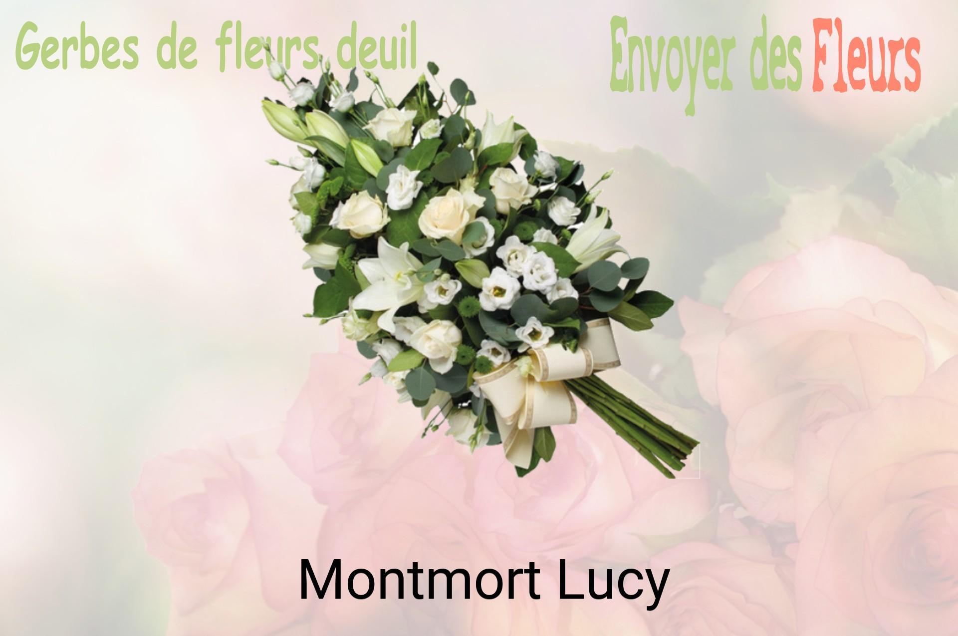 Gerbe de fleurs de deuil livrée à Montmort-Lucy